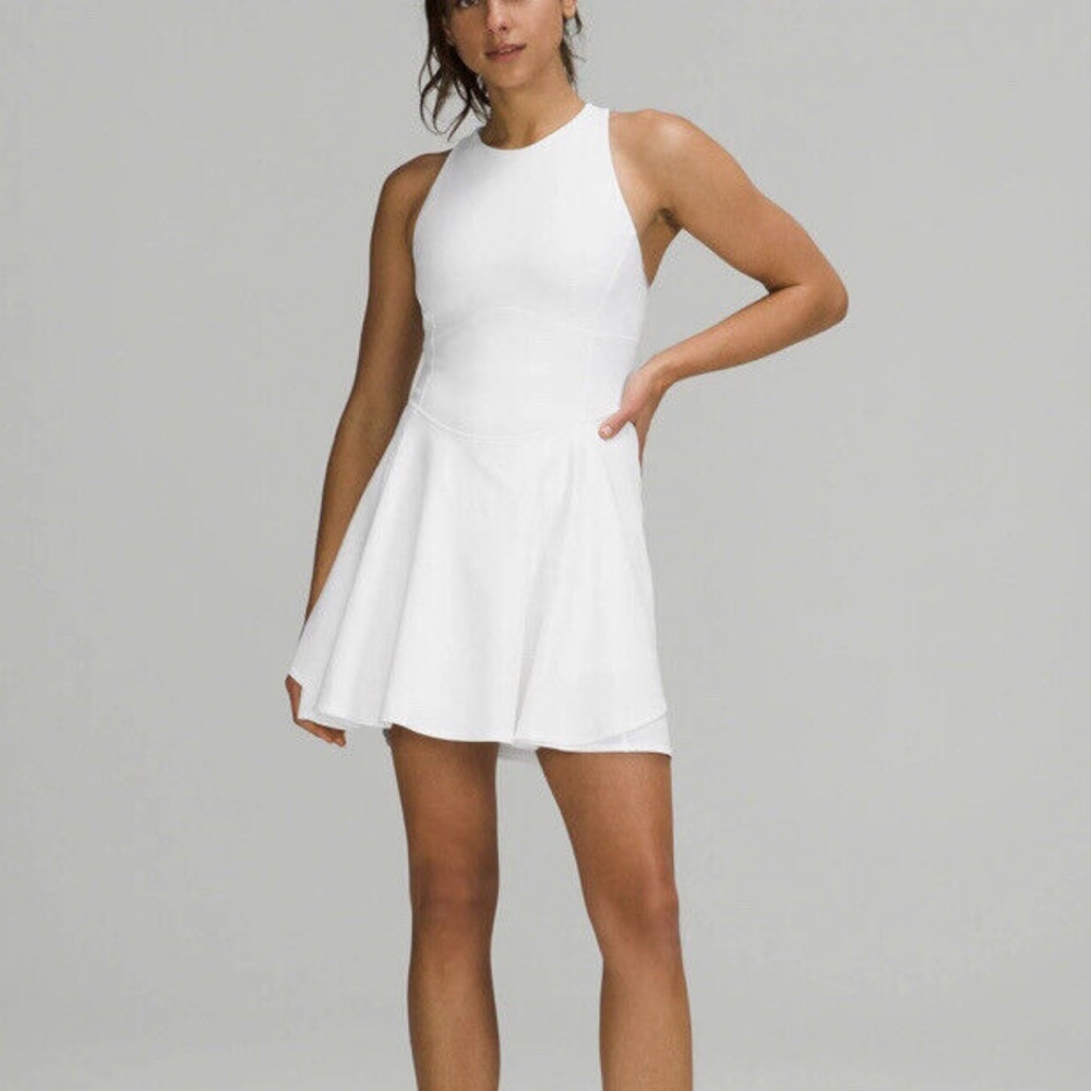 BNWT Lululemon Court Crush Dress White Sz 8
